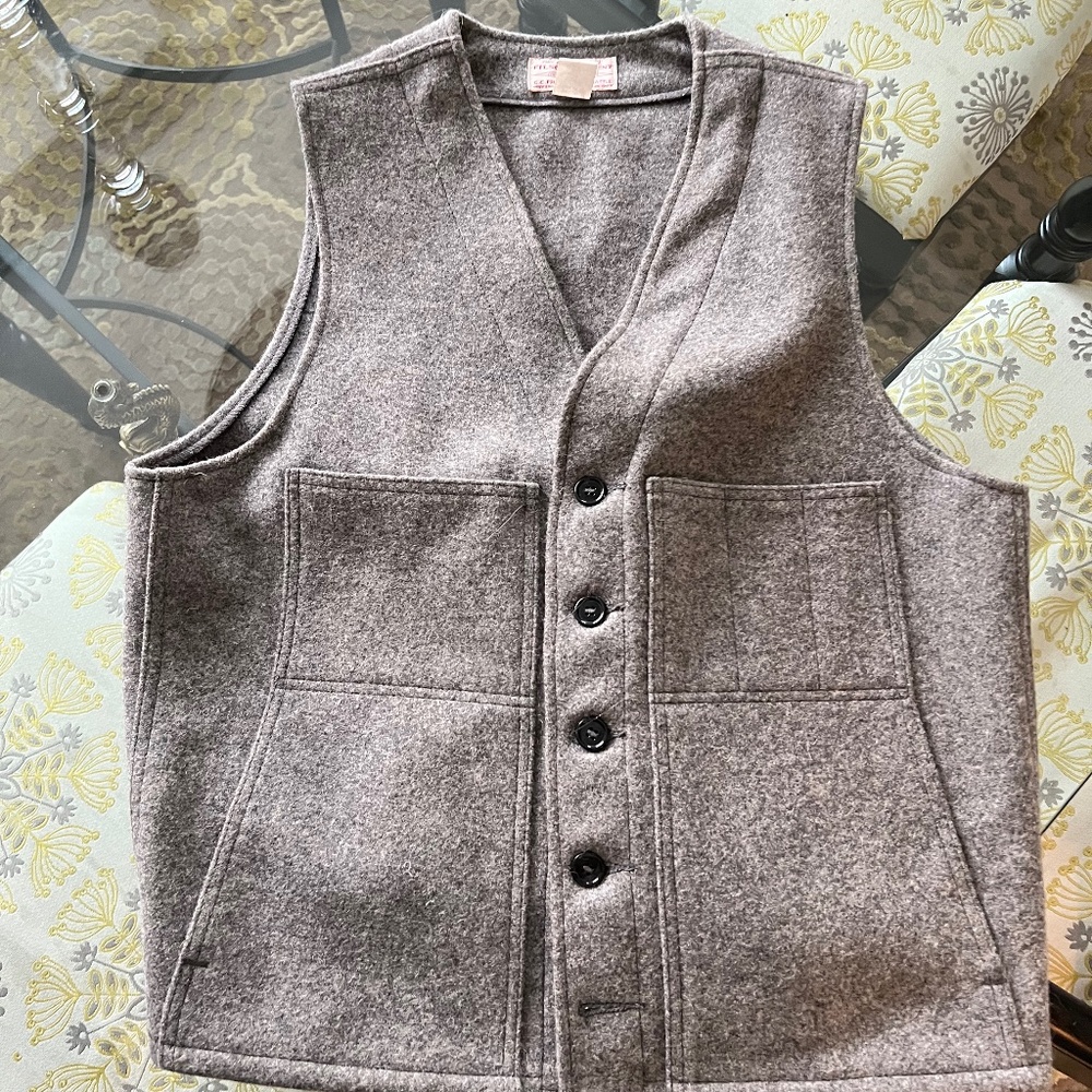 Filson Wool Mackinaw Vest Size 44